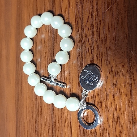 LAUREN RALPH LAUREN FAUX PEARL BRACELET - Picture 5 of 5
